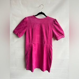 Bubblegum pink cord ICONE mini dress